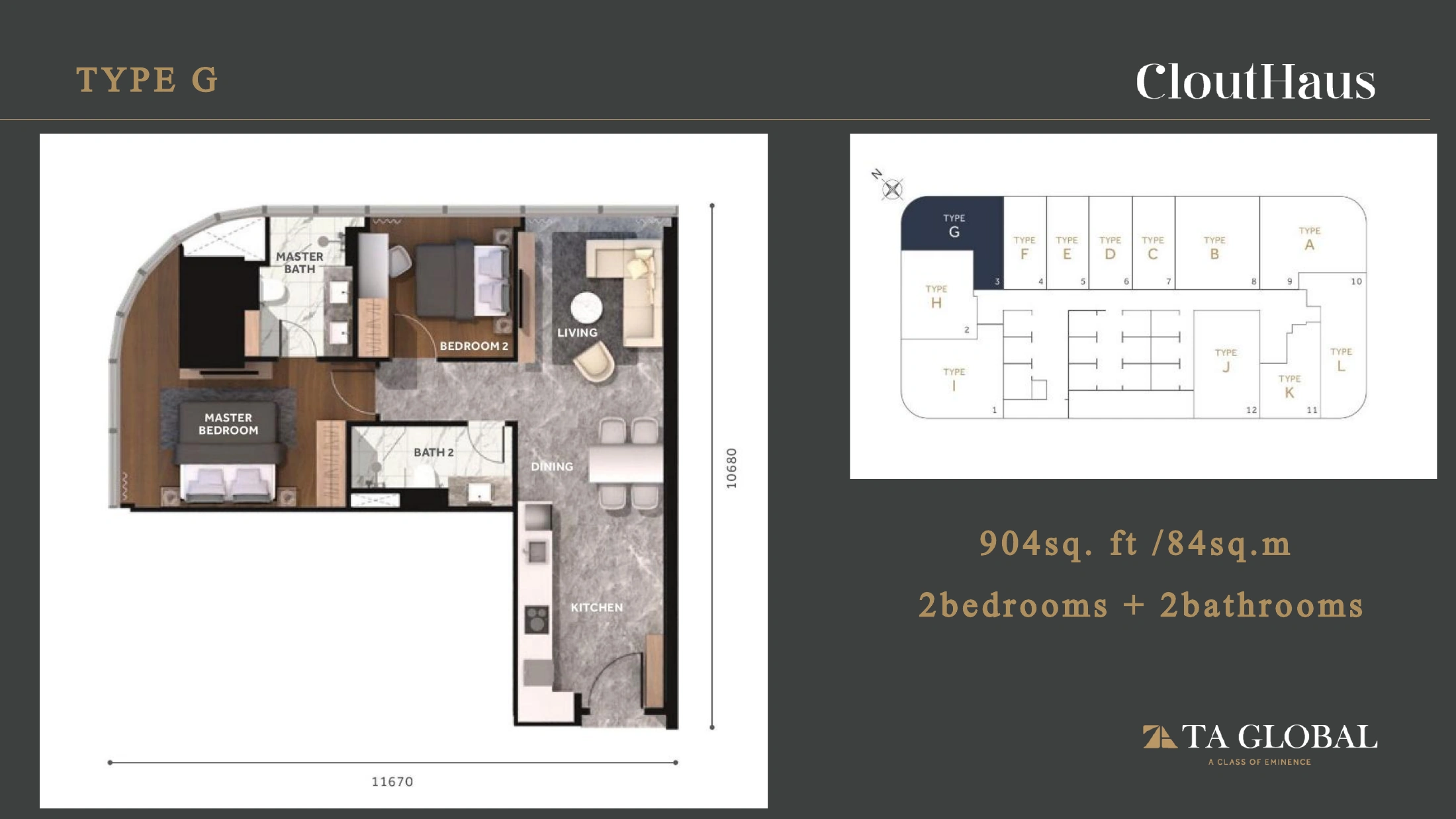 CloutHaus Type G floor plan