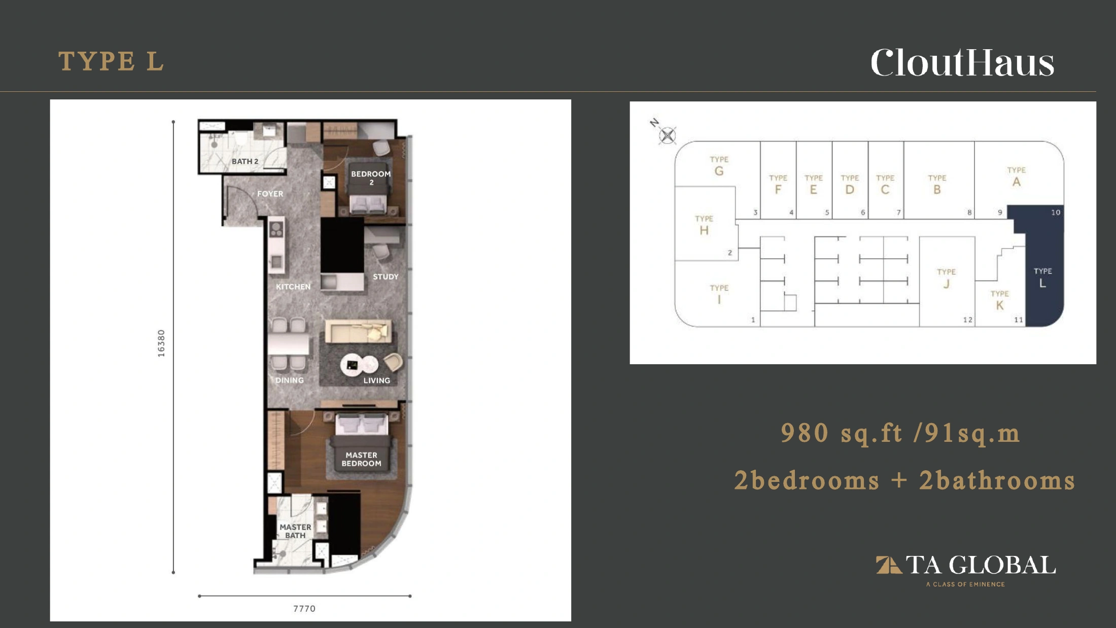 CloutHaus Type L floor plan