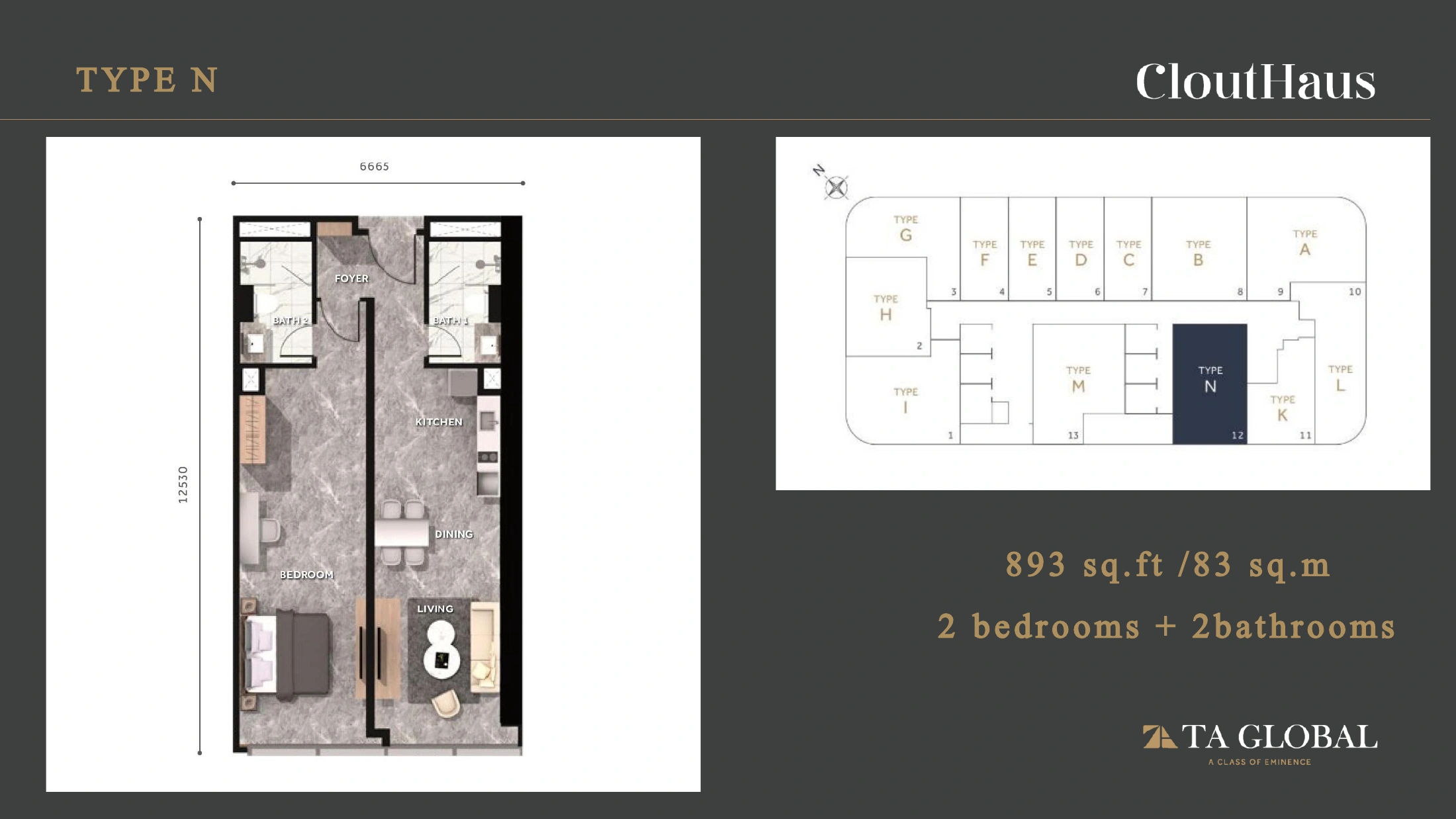 CloutHaus Type N floor plan